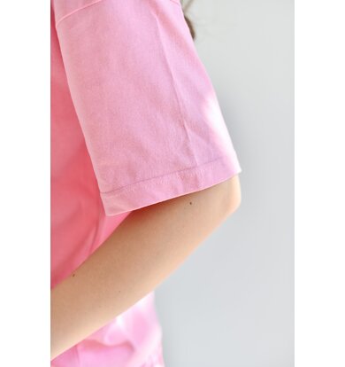 Жен. пижама с брюками "Сердцебиение" Розовый р. 48