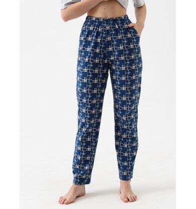 Жен. пижама с брюками "Капибара" Синий р. 46