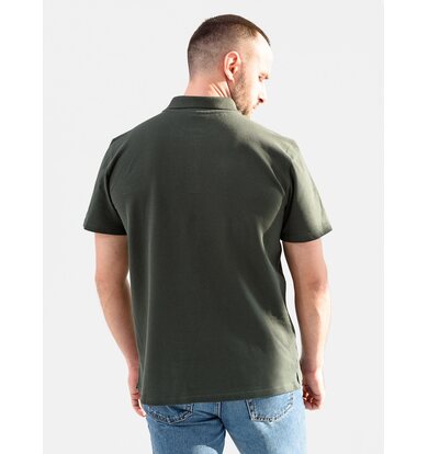 Муж. футболка "Поло" Темно-зеленый р. 48