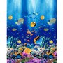 Вафельное полотенце "Подводный мир" р. 100х150
