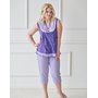 Жен. пижама арт. 19-0042 Фиолетовый р. 46