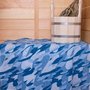 Вафельное полотенце "Камуфляж" Синий р. 50х70