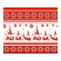 Вафельное полотенце "Санта" Красный р. 50х60