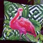 Подушка "Тропические фламинго" Разноцветный р. 40х40