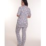 Жен. пижама с брюками арт. 23-0102 Голубой р. 44