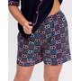 Жен. пижама с шортами арт. 23-0087 Темно-синий р. 46