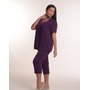 Жен. пижама с брюками арт. 23-0111 Фиолетовый р. 50