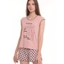 Жен. пижама с шортами арт. 23-0112 Розовый р. 44