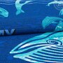 Вафельное полотенце "Мой океан" Синий р. 80х150
