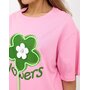 Жен. футболка "Flowers" Розовый р. 48-52