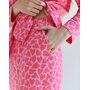 Жен. пижама с брюками "Сердцебиение" Розовый р. 44
