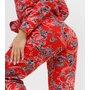 Жен. пижама с брюками арт. 16-0756 Красный р. 46