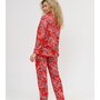 Жен. пижама с брюками арт. 16-0756 Красный р. 46