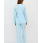Жен. пижама с брюками "Бабл-гам" Голубой р. 50