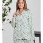Жен. пижама с брюками арт. 17-0431 Зеленый р. 44