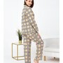 Жен. пижама с брюками арт. 17-0431 Желтый р. 44