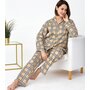 Жен. пижама с брюками арт. 17-0431 Желтый р. 44
