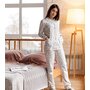 Жен. пижама с брюками арт. 17-0432 Белый р. 44