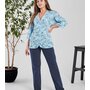 Жен. пижама с брюками арт. 17-0434 Голубой р. 44